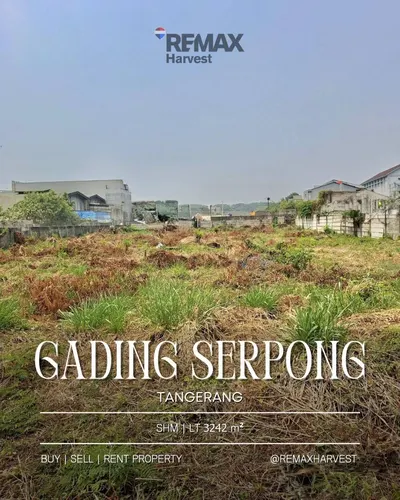 DIJUAL CEPAT !!  TANAH KOMERSIL STRATEGIS Gading Serpong - Tangerang