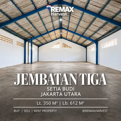 Gudang + Rumah / Kantor di Sinar Budi Jakarta Utara